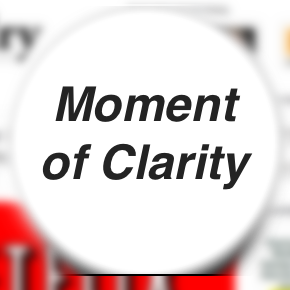 Moment of Clarity - Why Being in the Trough of Sorrows is a Good Thing. Moment of Clarity - Why Being in the Trough of Sorrows is a Good Thing.